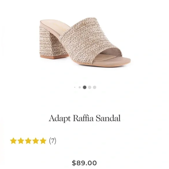 Seychelles Tapia Raffia Sandal Sz 7 - Picture 2 of 8